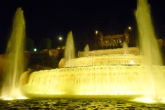 Espagne, Barcelone, Fontaine de Montjuïc