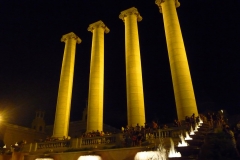 Espagne, Barcelone, Fontaine de Montjuïc