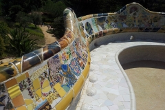 Espagne, Barcelone, parc Güell, Gaudí