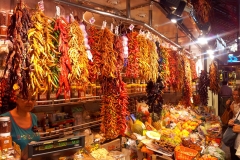 Espagne, Barcelone, fruits, piments