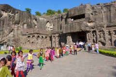 Ellora, Inde, enfant