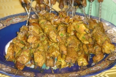 Maroc, Grand sud, brochettes, cabri, chêvre