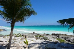Mexique, Tulum, la plage, paradisio beach
