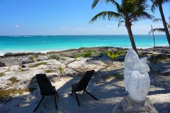 Mexique, Tulum, la plage, paradisio beach