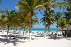 Mexique, Tulum, la plage, paradisio beach