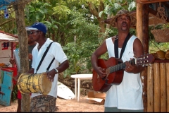 musicien, merengue, Caya Levantado, Samana, Baie, République Dominicaine, Caraïbes