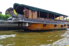 Thaïlande, Bangkok, bateau sur les klongs du fleuve Chao Phraya