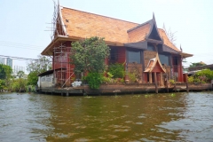 Thaïlande, Bangkok, bateau sur les klongs du fleuve Chao Phraya