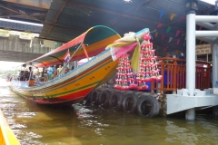 Thaïlande, Bangkok, bateau sur les klongs du fleuve Chao Phraya