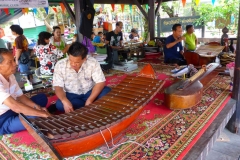 Thaïlande, Bangkok, bateau sur les klongs du fleuve Chao Phraya, marché flottant