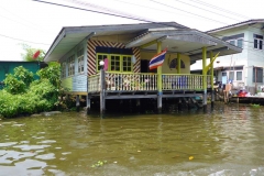 Thaïlande, Bangkok, bateau sur les klongs du fleuve Chao Phraya