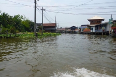 Thaïlande, Bangkok, bateau sur les klongs du fleuve Chao Phraya