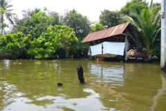 Thaïlande, Bangkok, bateau sur les klongs du fleuve Chao Phraya