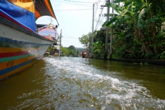 Thaïlande, Bangkok, bateau sur les klongs du fleuve Chao Phraya