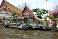 Thaïlande, Bangkok, bateau sur les klongs du fleuve Chao Phraya