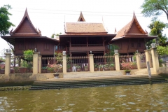 Thaïlande, Bangkok, bateau sur les klongs du fleuve Chao Phraya