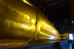 Thaïlande, Bangkok, temple Wat Phra Chetuphon boudha allongé