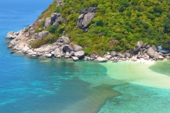 Thaïlande, trois îles Koh Nang Yuan, langue de sable