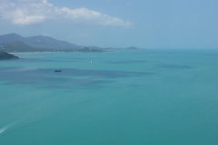 Thaïlande, île Koh Samui, Vue aérienne mer