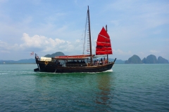 Thaïlande, Parc national de Krabi, jonque