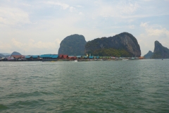 Thaïlande, Parc national de Ao Phang-nga, Koh Panyee, village musulman