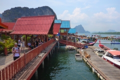 Thaïlande, Parc national de Ao Phang-nga, Koh Panyee, village musulman