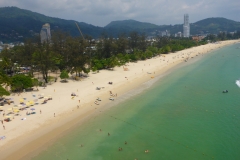 Thaïlande, Phuket, Patong plage, vue aérienne