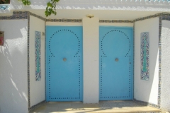 Tunisie, Hammamet Nabeul, maison et porte