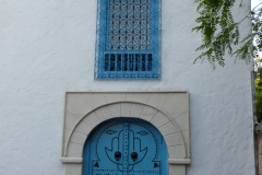 Tunisie, Sidi Bou Saïd, porte bleue