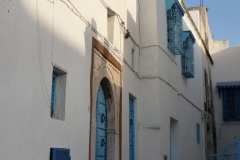 Tunisie, Sidi Bou Saïd, maison blanche et bleue