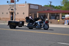 USA, Côte ouest, moto à remorque