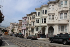 USA, Côte ouest, San Francisco, maisons victoriennes