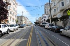 USA, Côte ouest, San Francisco, rues cablées