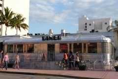 Floride, USA, South Beach restaurant art déco
