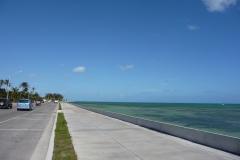 Floride, USA, Key West, Smathers beach, longue et belle plage au sable blanc