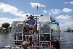 Floride, USA, Everglades, airboat aéroglisseur