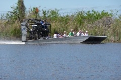 Floride, USA, Everglades, airboat aéroglisseur