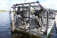 Floride, USA, Everglades, airboat aéroglisseur, moteurs puissant comme les avions