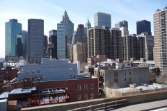 New York City, USA, Manhattan sud vu du pont de Brooklyn