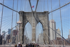 New York City, USA, Manhattan sud, pont de Brooklyn