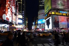 New York City, USA, Manhattan, Broadway, Time Square la nuit