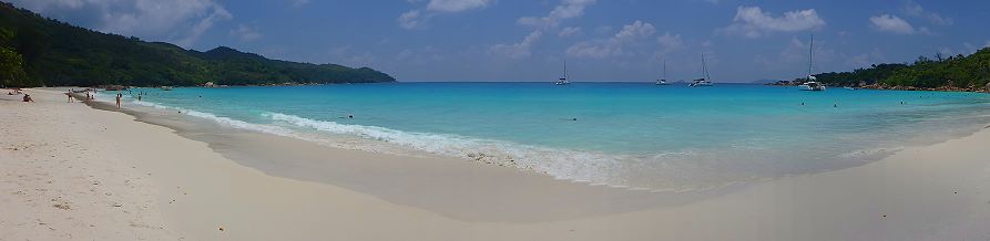 Anse Lazio panoramique Praslin, Seychelles