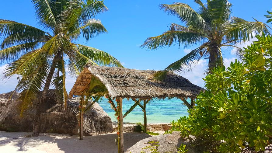 Pour les amoureux à La Digue Anse source d'Argent, Seychelles