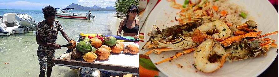 Langouste grillée à l'île aux bénitiers