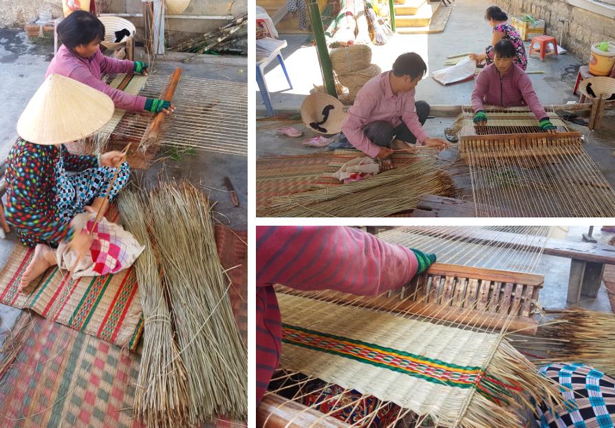 Nattes de joncs artisanat du Vietnam Nha Trang