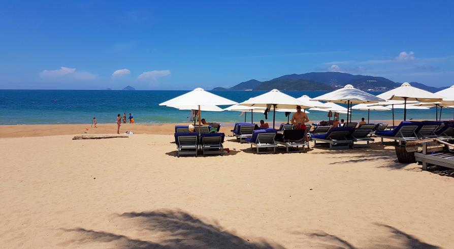 Nha Trang plage Vietnam face au Novotel