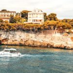 Côte d'azur, France, bateau sur la Méditerranée