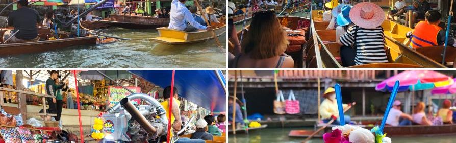 Damnoen Saduak, floating market vers Bangkok