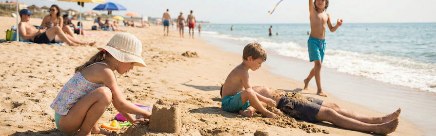 Enfants à la plage