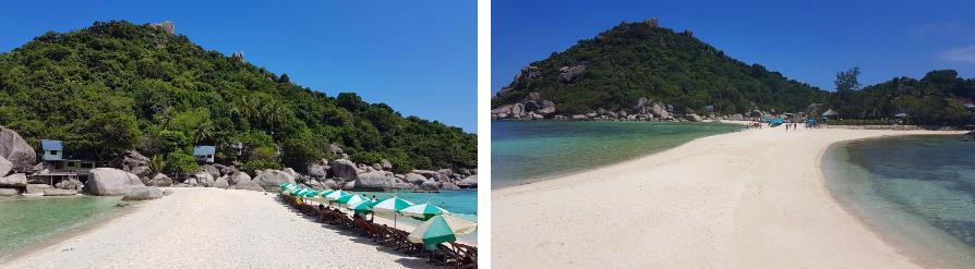 Langue de sable à Koh Nang Yuan, Thaïlande